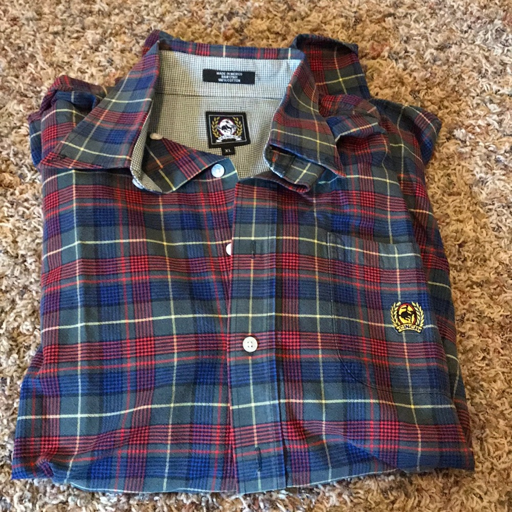 Flannel button down.